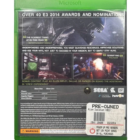 👽 Alien: Isolation – Nostromo Edition - Xbox One - Picture 3 of 3